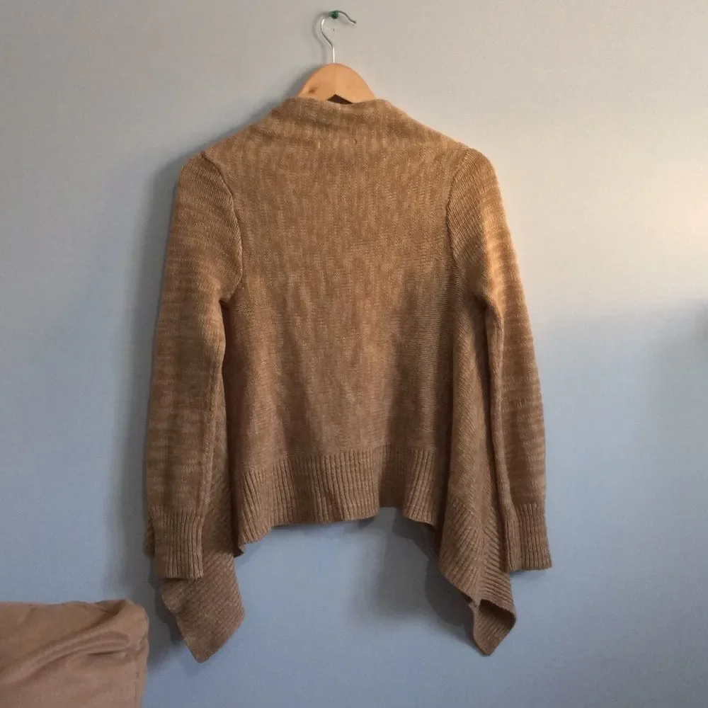 Tan Knit Cardigan - Picture 8 of 9